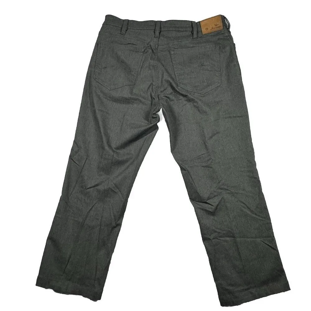 34 Heritage Pants Mens Size‎ 38x34 Dark Gray Charisma Straight Stretch Trousers